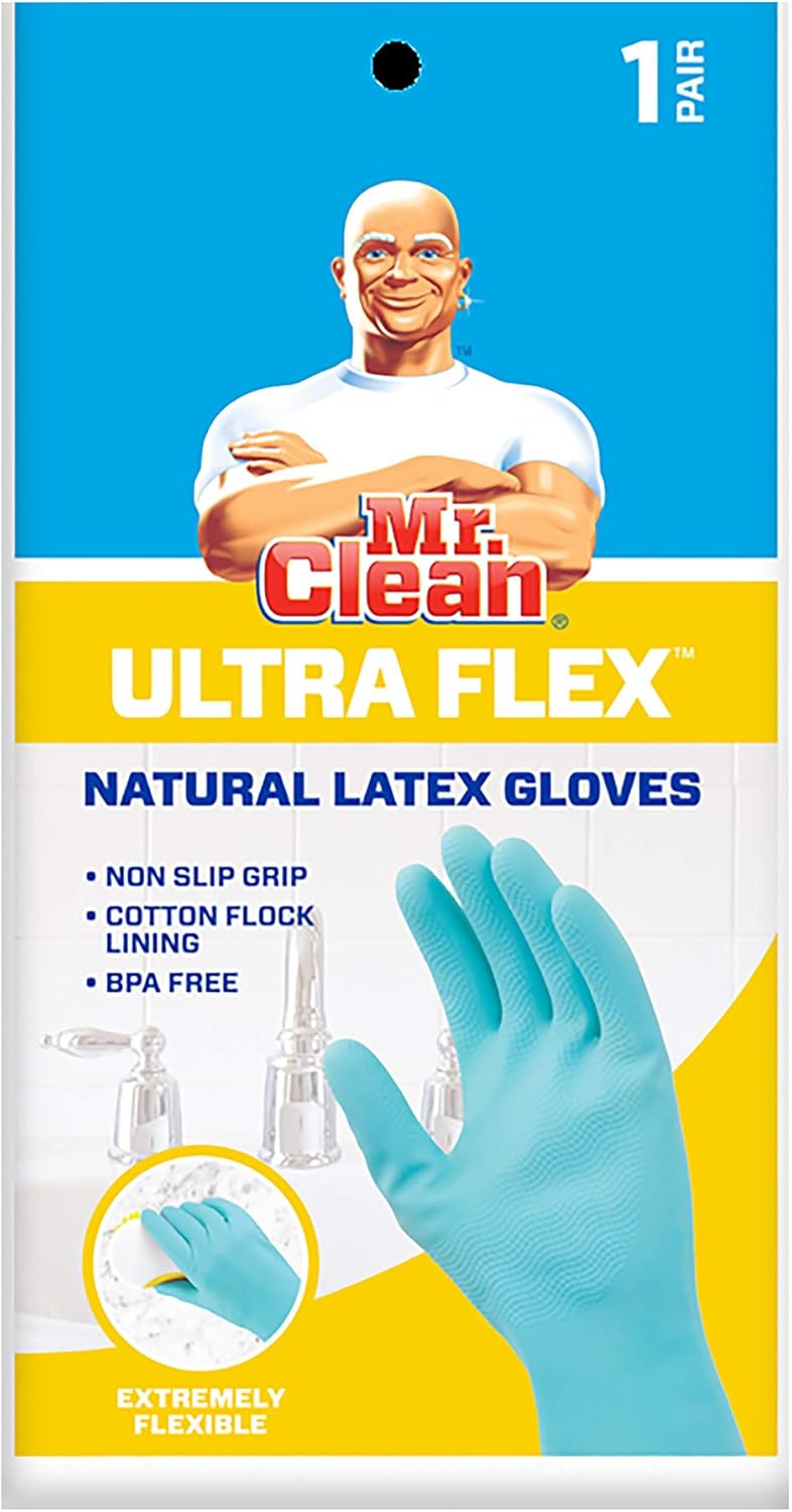 Mr. Clean XL Latex Gloves: Reusable Cleaning Power