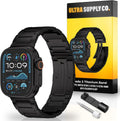 49mm Titanium Band for Apple Watch Ultra - Folding Buckle, Black