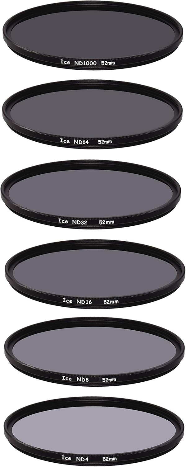 ICE 52mm ND Filter Set for Photographers - 6 Filters Included