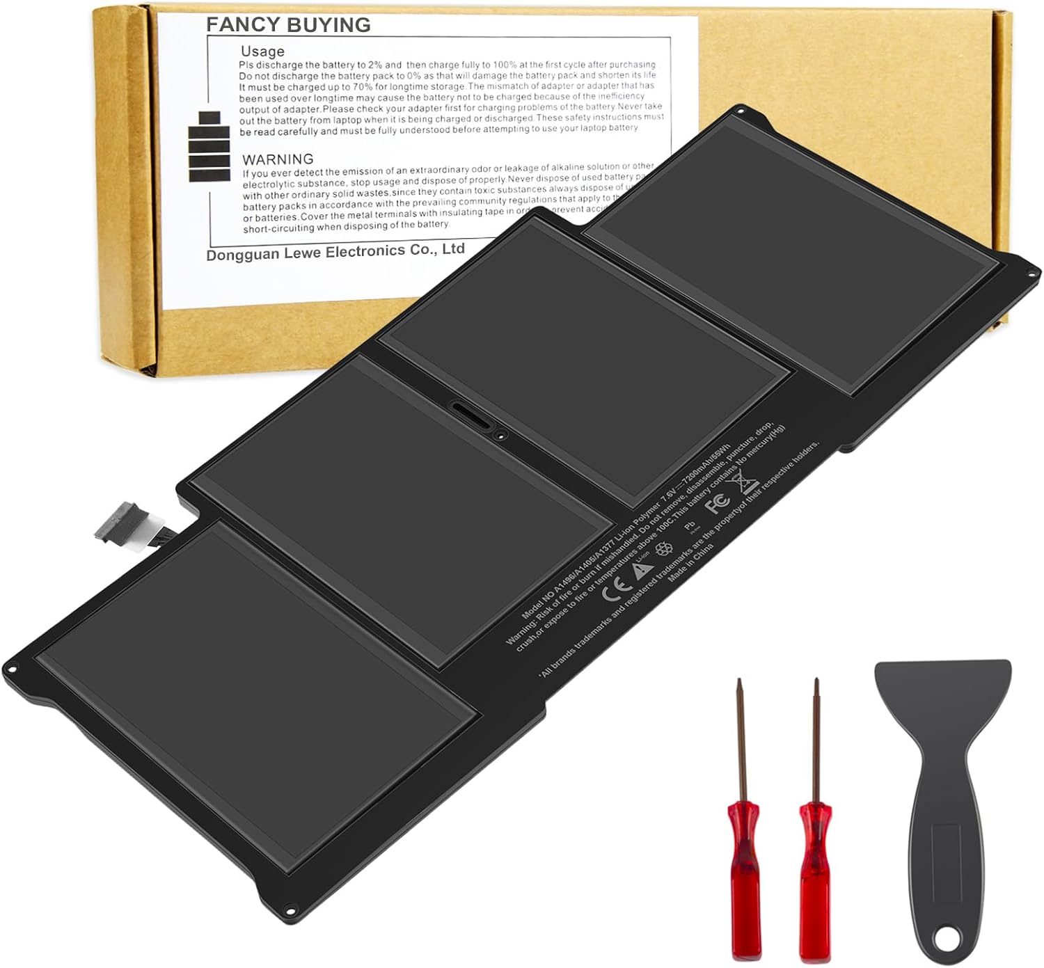 A1466 A1405 Laptop Battery for MacBook Air by Fancy Buying