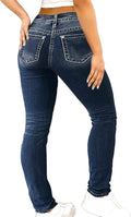Flamingals Women's Butt Lifting Skinny Leg Jeans for Comfort
