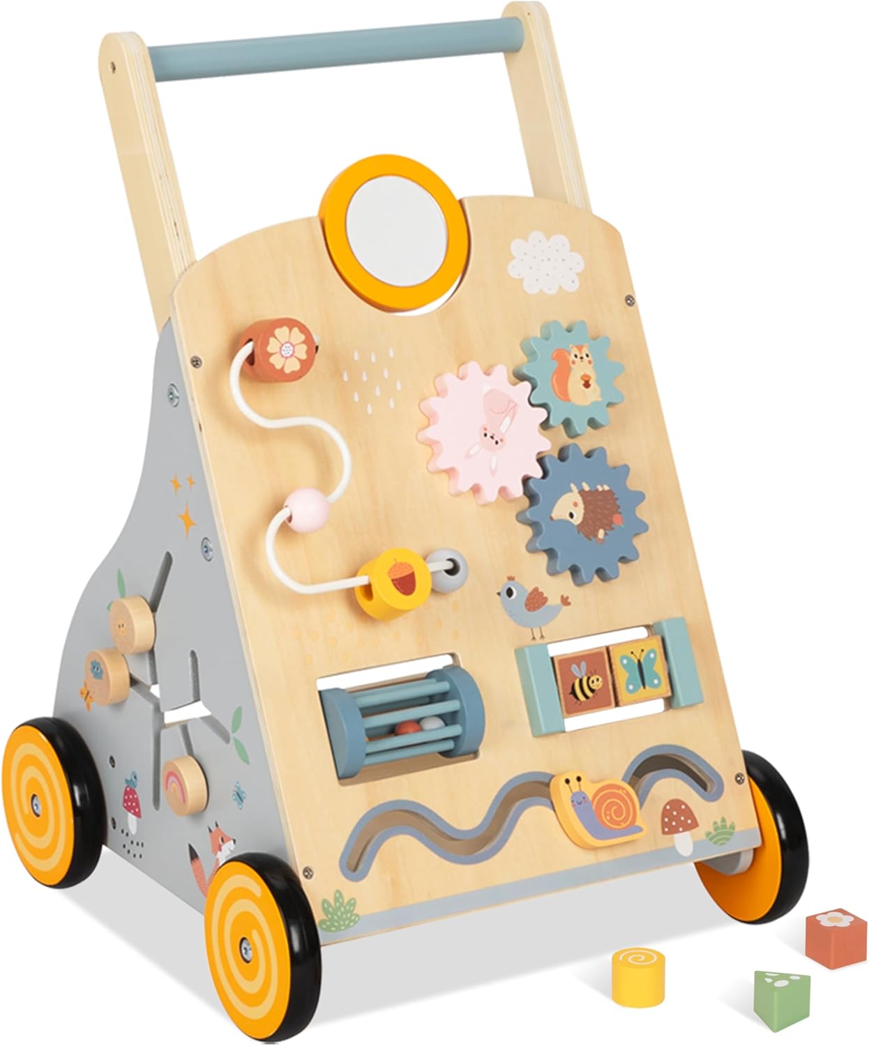 Montessori Baby Walker - Adjustable Height, Developmental Toy