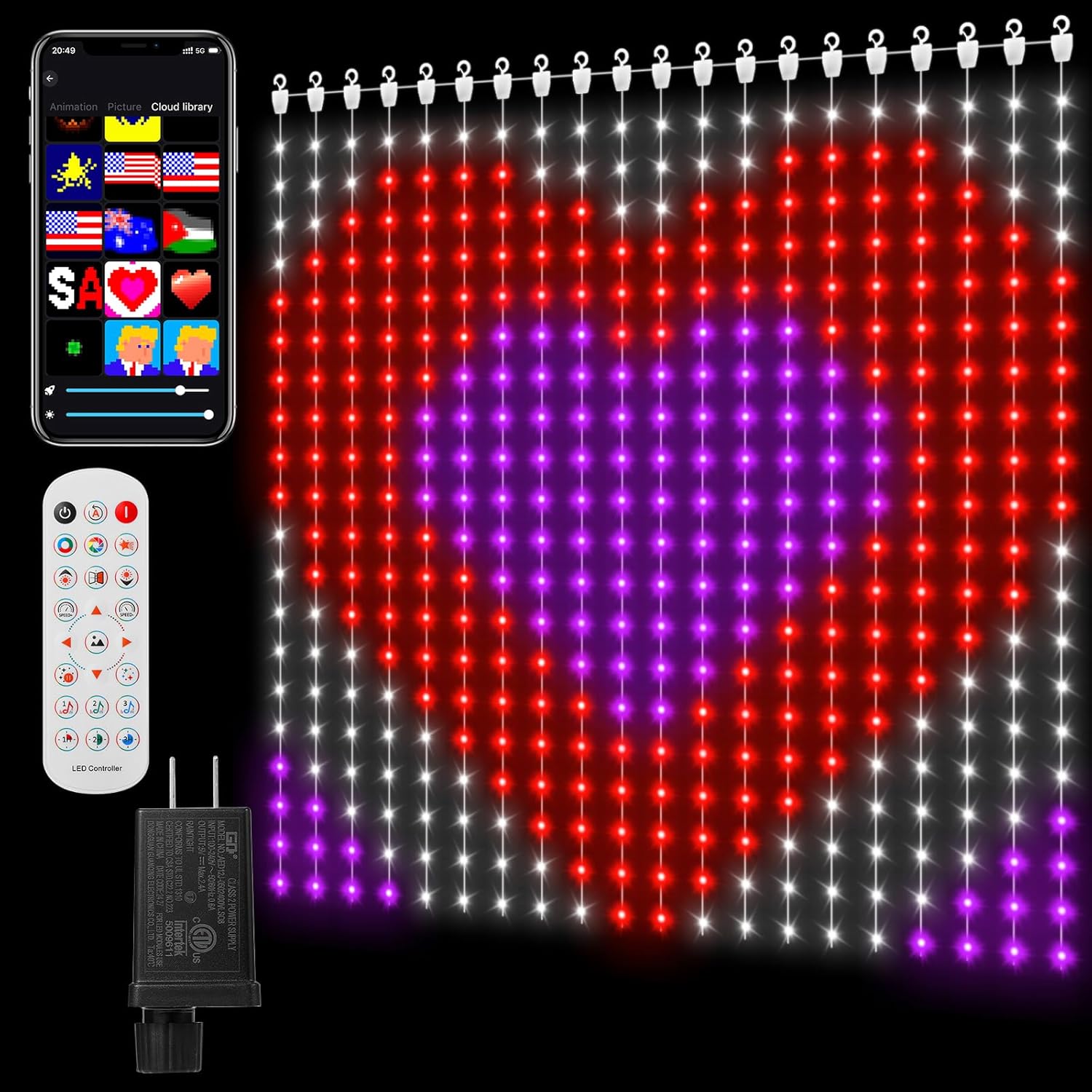 Dynamic Color-Changing Smart Curtain Lights ~ CoziTech