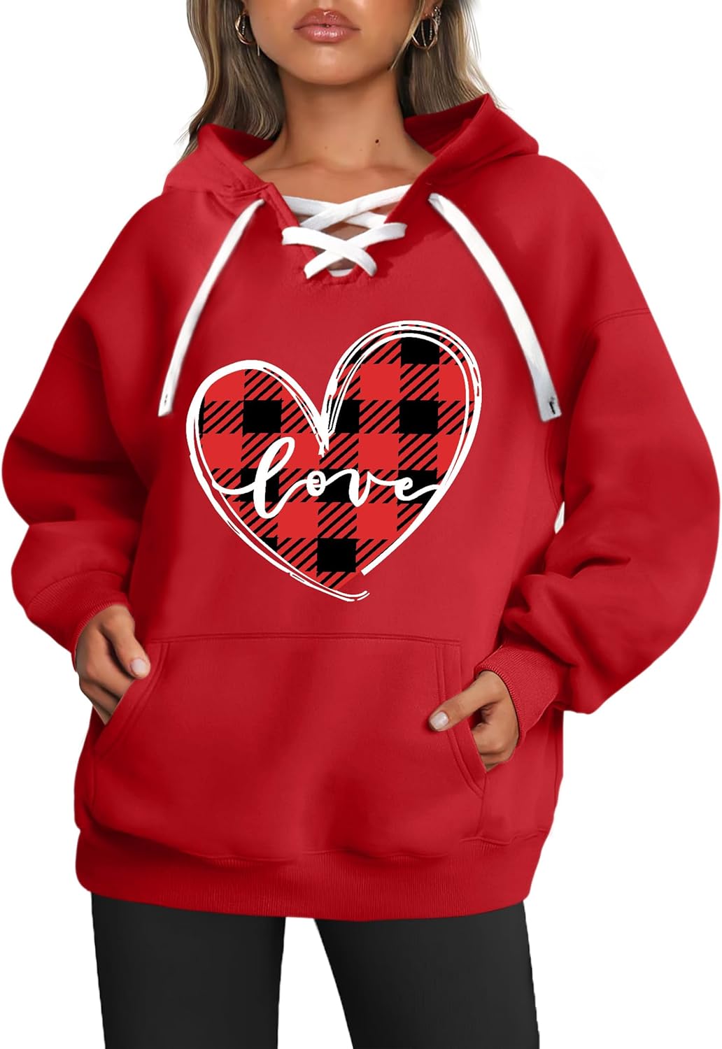 Love Heart Graphic Hoodie - Perfect Valentine's Gift