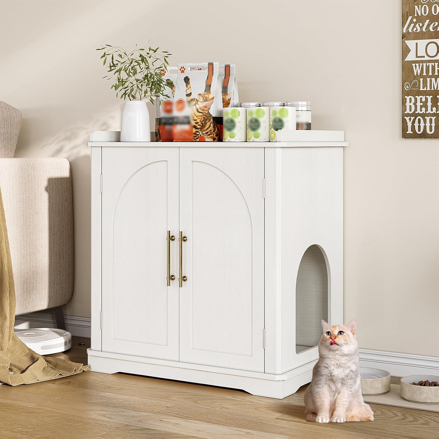 Stylish Cat Litter Box Enclosure Furniture for Home Decor