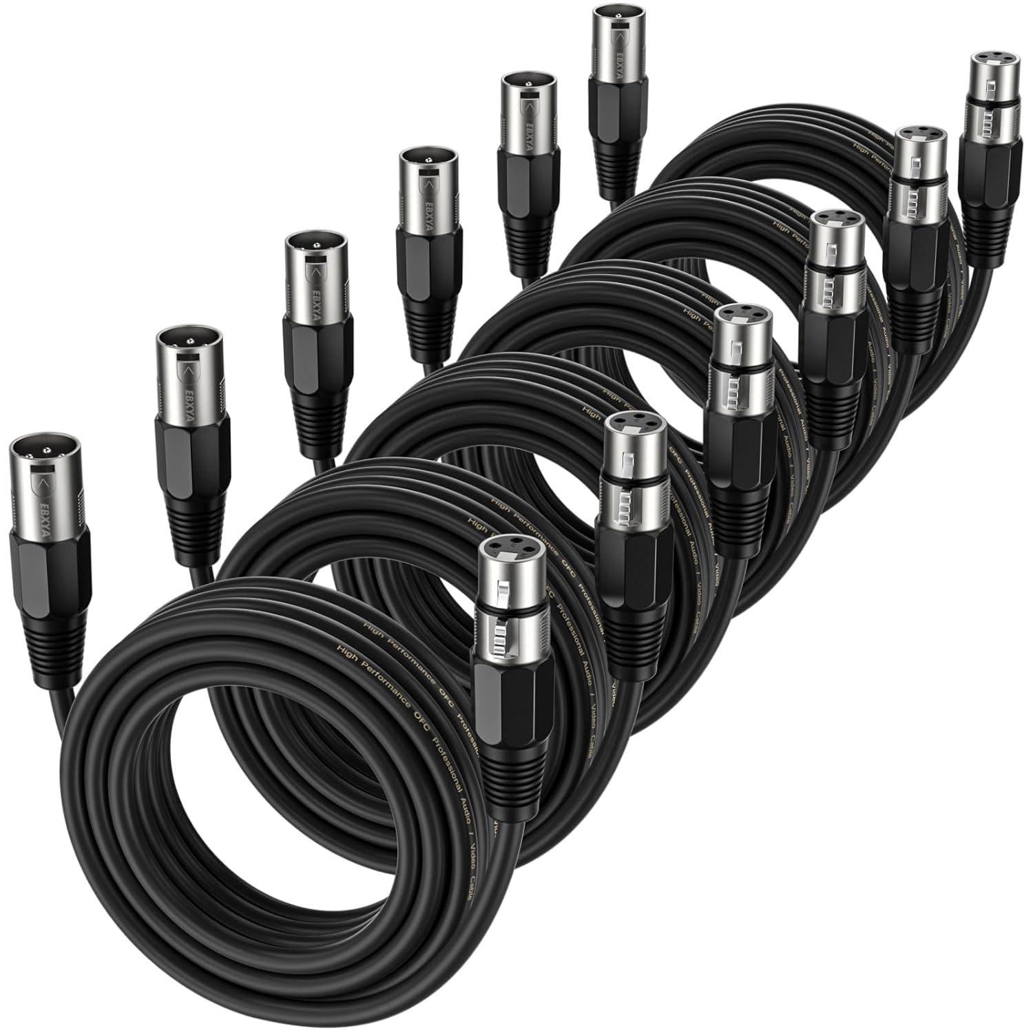 EBXYA XLR Cable 25ft - Balanced Microphone Cable for Sound