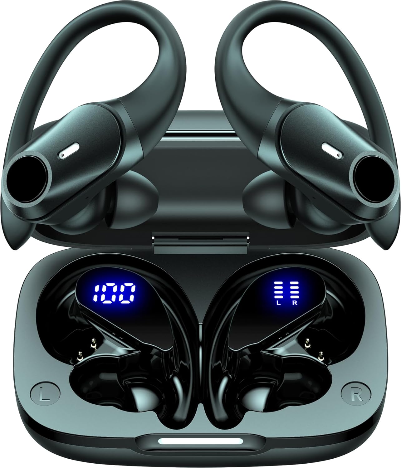 GOLREX Wireless Earbuds with 80H Playtime and Charging Case
