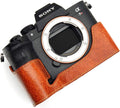 A7R IV Camera Case Leather Half Case for Sony A7R IV - Vintage Fit