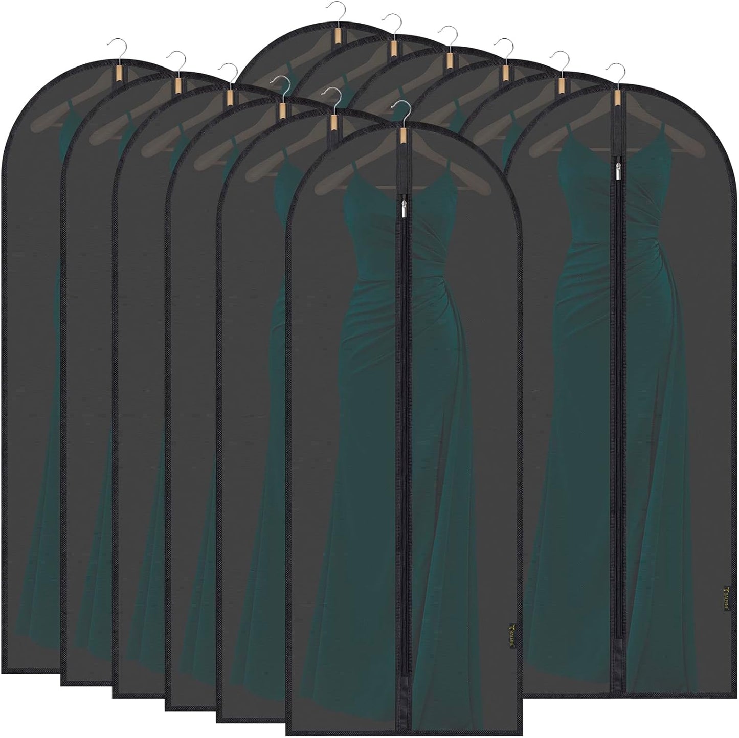 BALEINE 60ft' Translucent Garment Bags for Clothes Storage