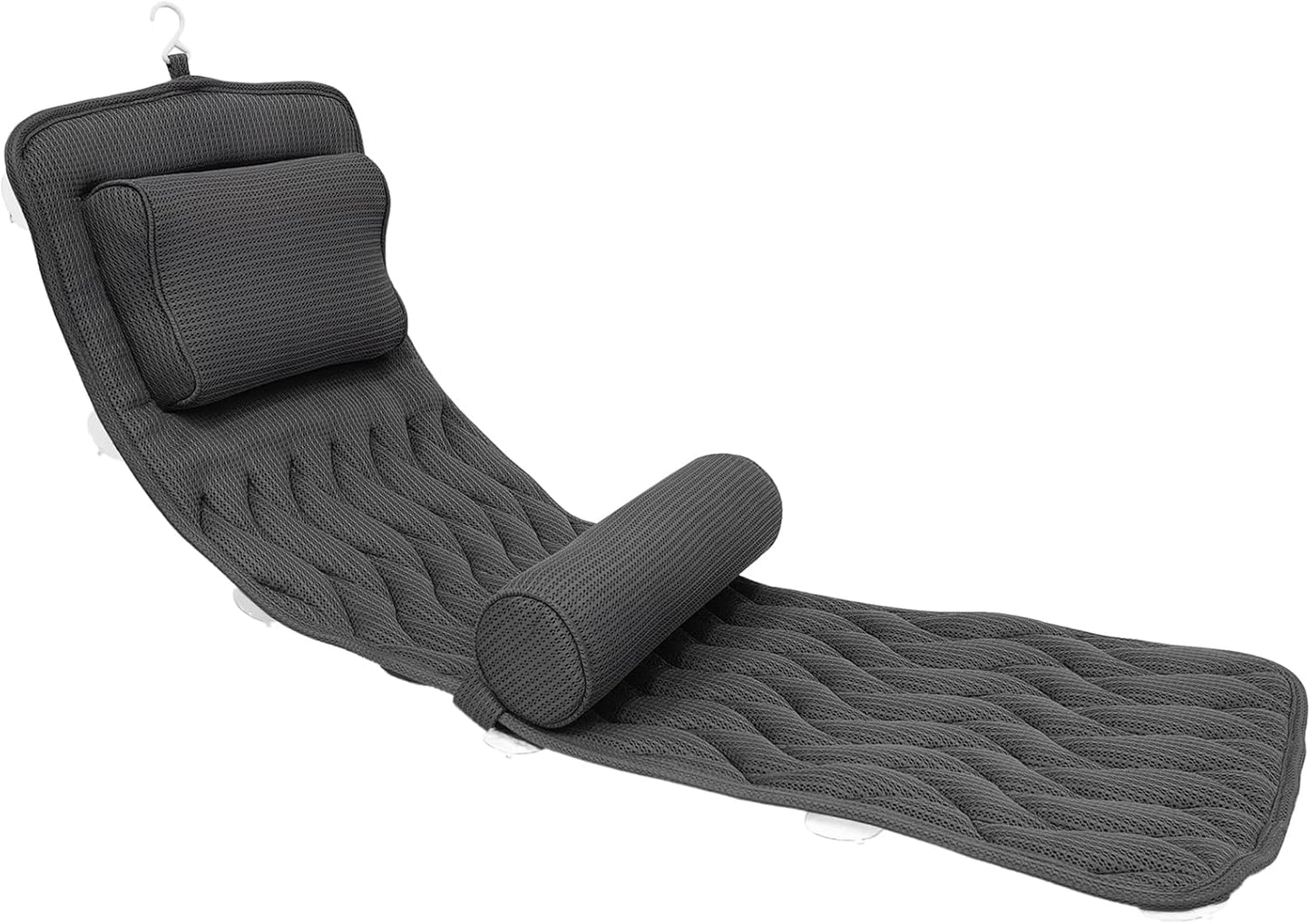AEROiVi Full Body Bath Pillow with Adjustable Lumbar Roll