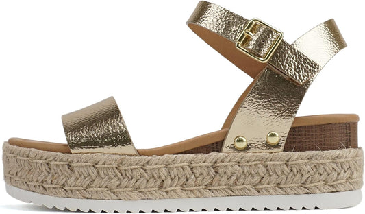Soda Women Open Toe Ankle Strap Platform Espadrille Sandal Review
