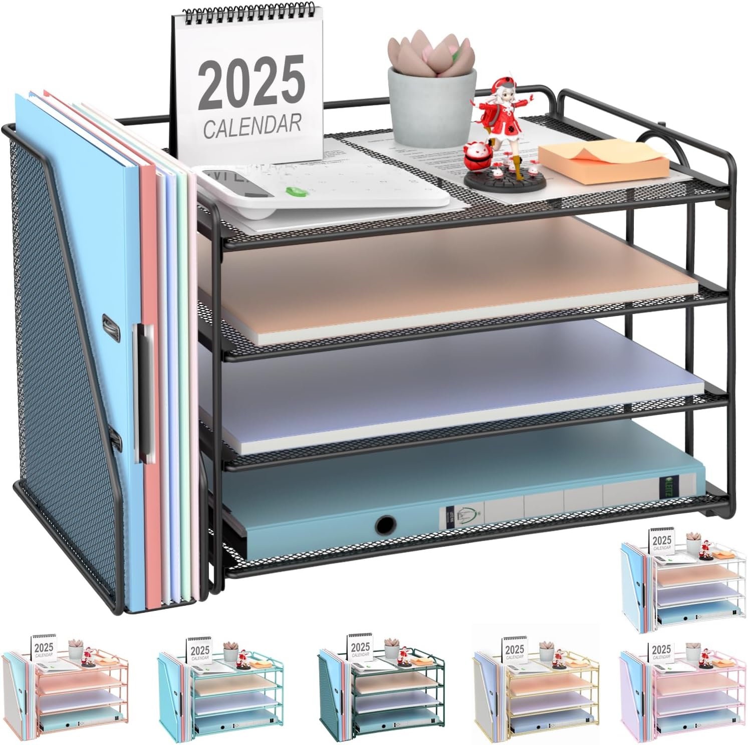 Gianotter 4-Tier Paper Organizer - Maximize Office Space!