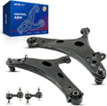 Front Lower Control Arm w Ball Joint & Sway Bar End Link Kit - Fits