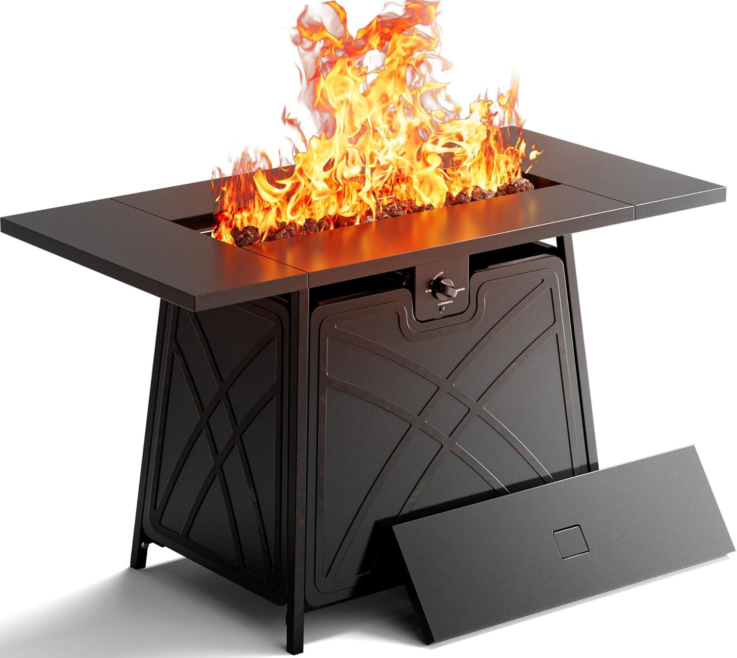 BALI OUTDOORS Propane Fire Pit Table for Cozy Outdoor Gatherings