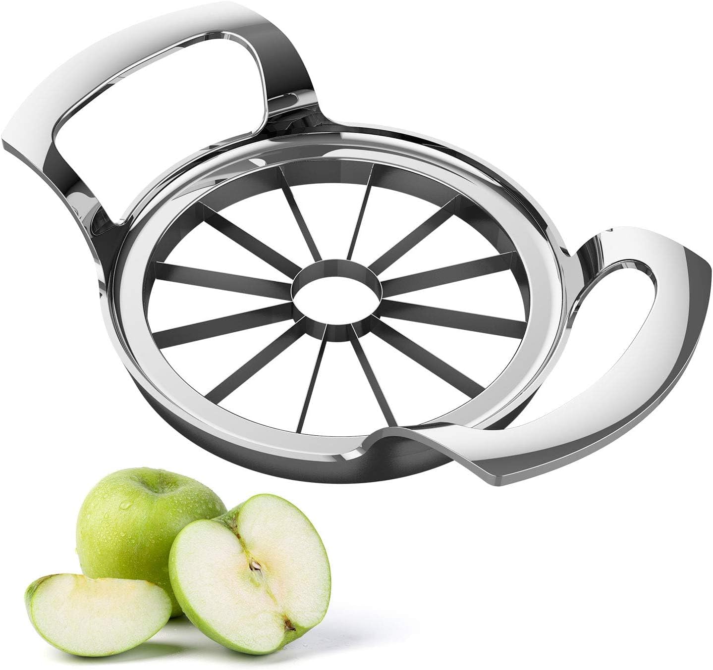 Effortlessly Slice Apples with 12-Blade Stainless Steel Cutter
