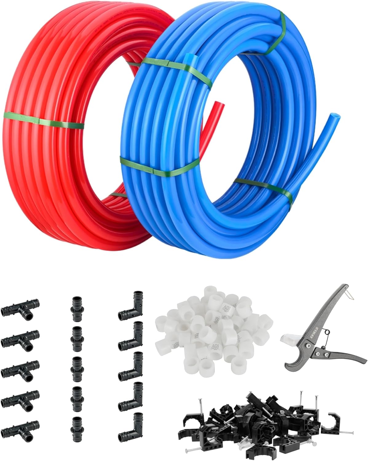 Efield 1/2 Pex-A Pipe with Fittings and Accessories for Plumbing