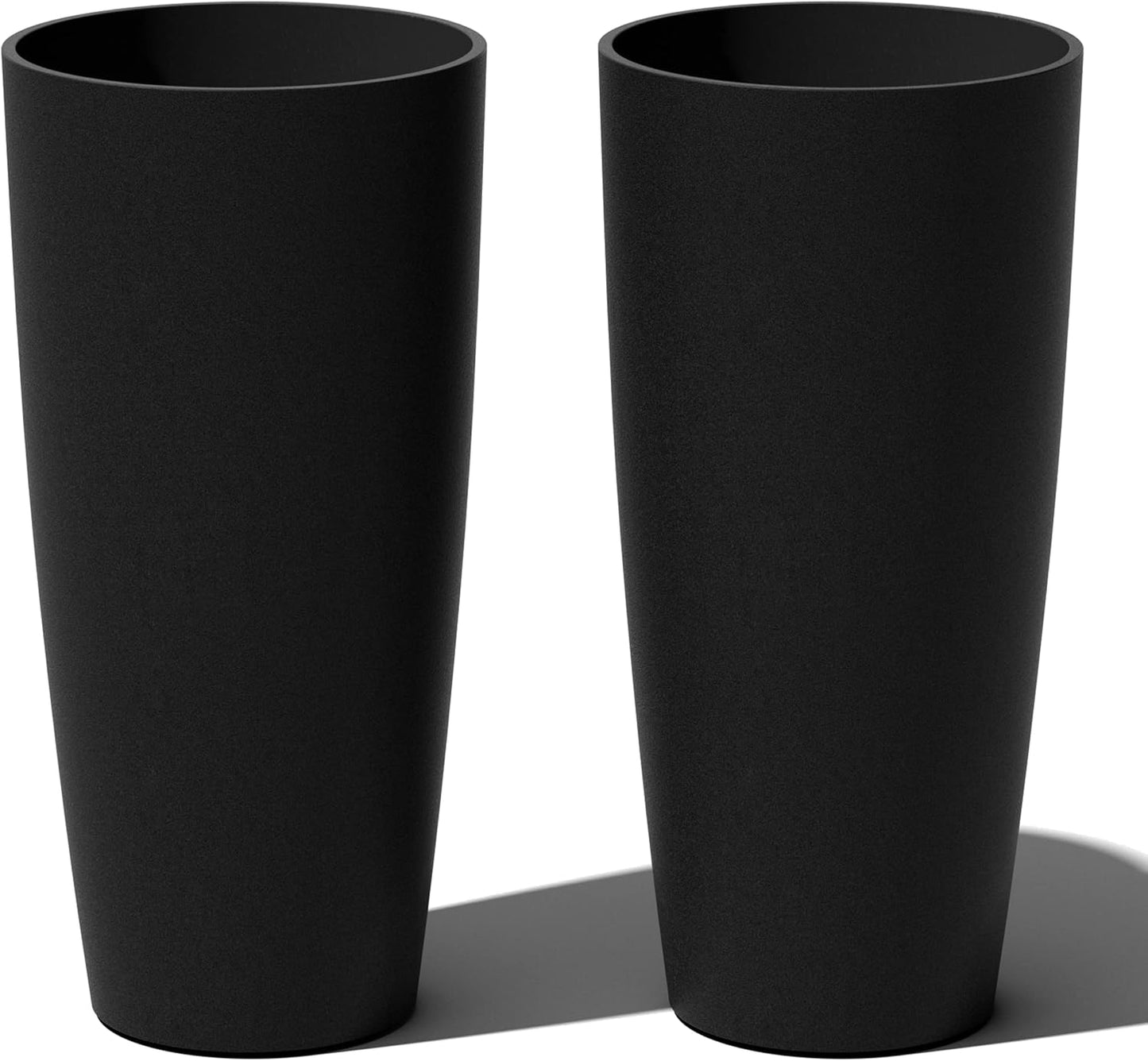 Veradek Mason Series Vega Planter - Tall Round Indoor Outdoor Decor
