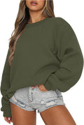 ANRABESS Womens Sweatshirts Crewneck Fleece Oversized