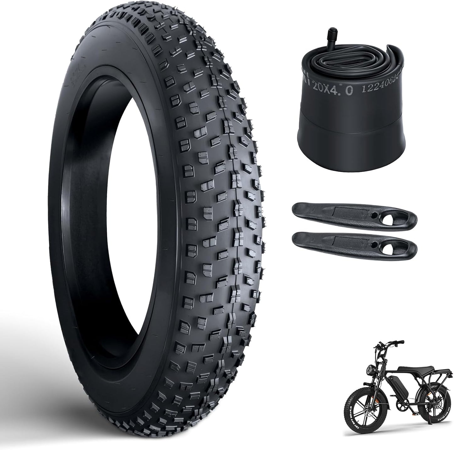 OUXI 20x4.0 Fat Tire Tube for MTB and Ebikes - Puncture Resistant