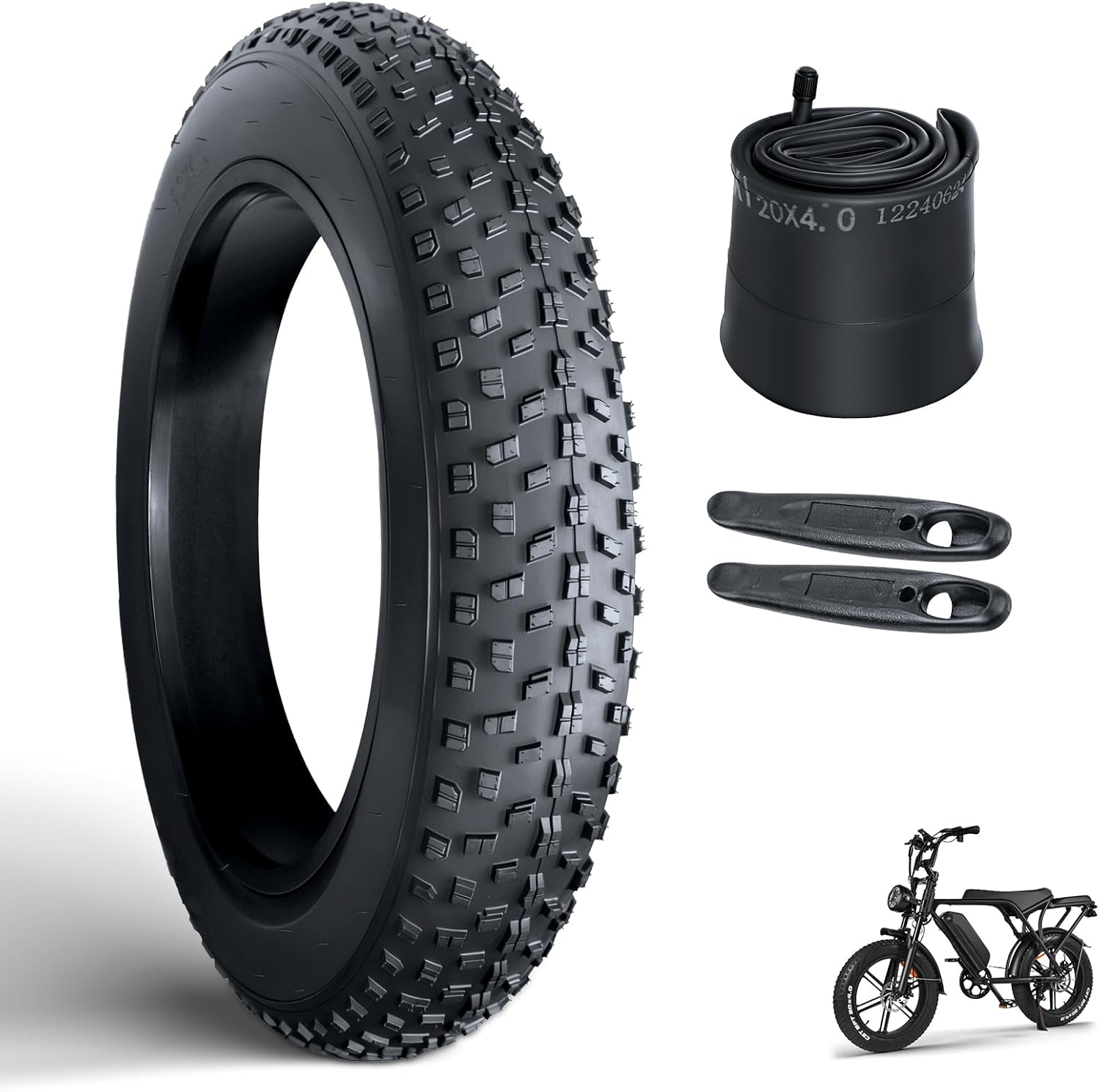 OUXI 20x4.0 Fat Tire Tube for MTB and Ebikes - Puncture Resistant