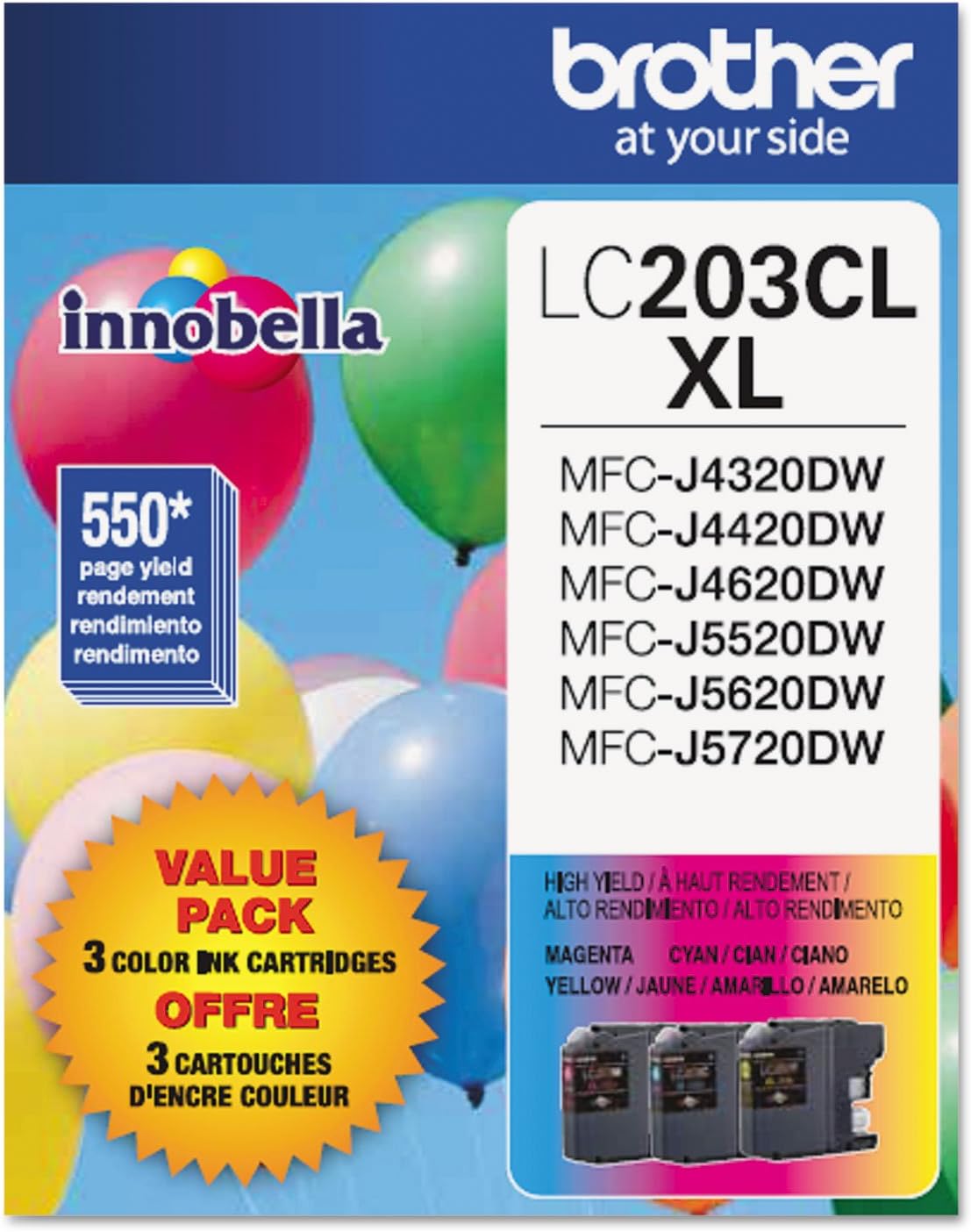 Brother Genuine High Yield Color Ink Cartridge LC2033PKS Review
