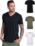 Into The AM Premium V Neck T Shirts for Men - Modern Fitted Tee
