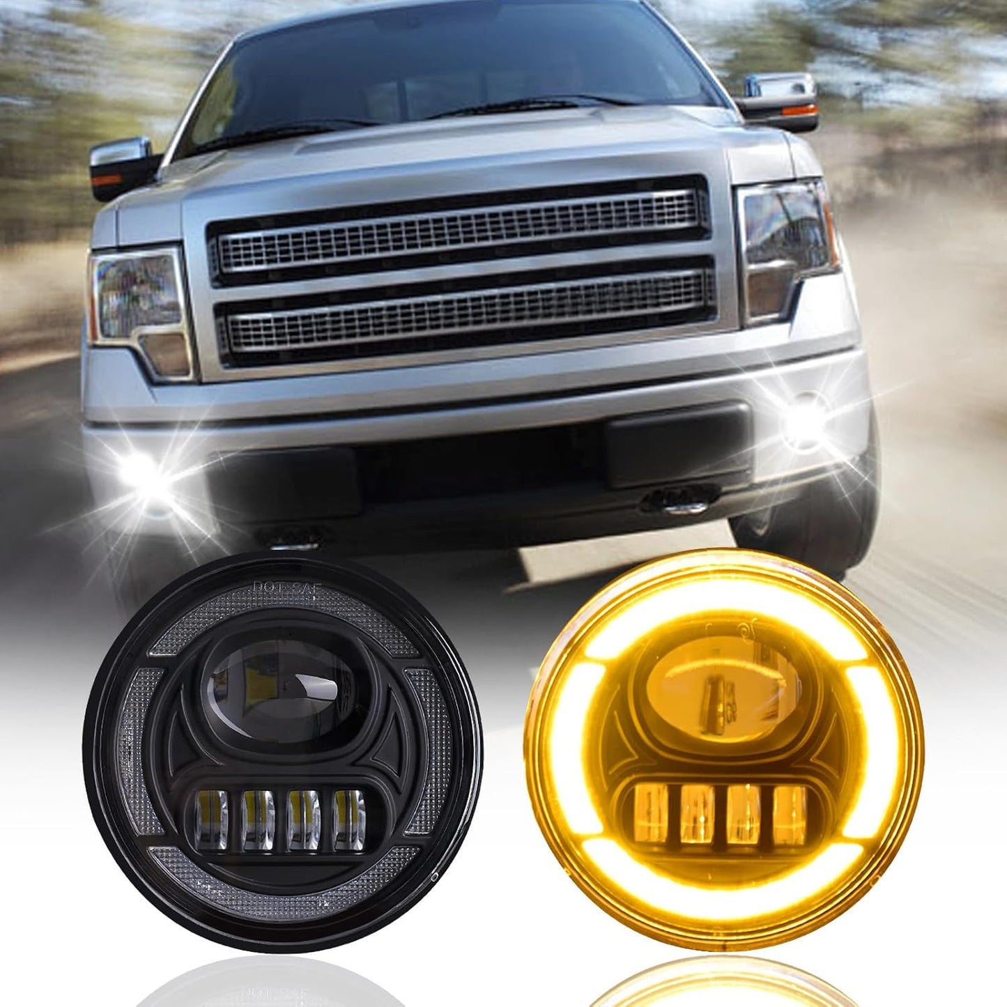 LED Fog Lights with DRL & Turn Signals for Ford F-150 Pickup