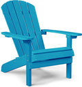 Adirondack Plastic Patio Chair Pacific Blue - Durable Comfort