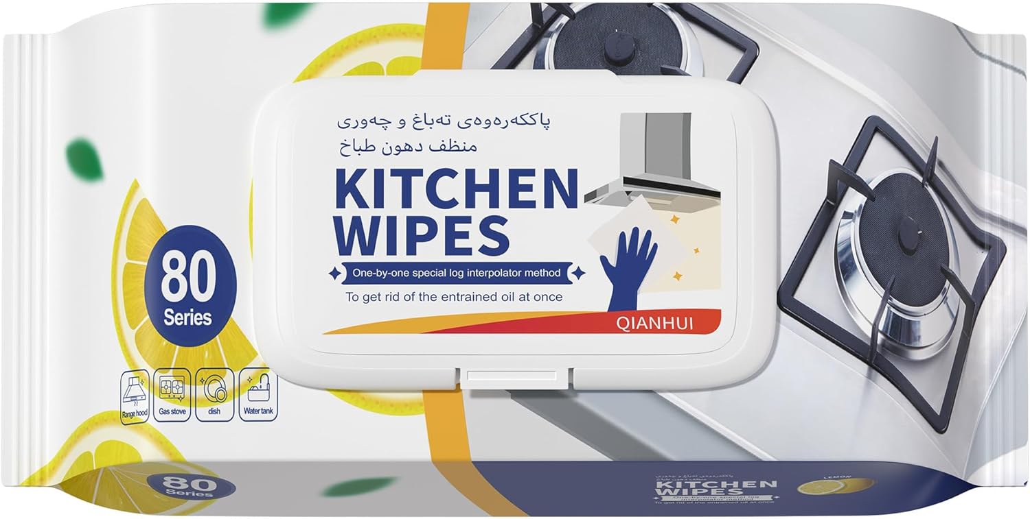 Professional Grade Microwave & Stove Wipes - 80ct