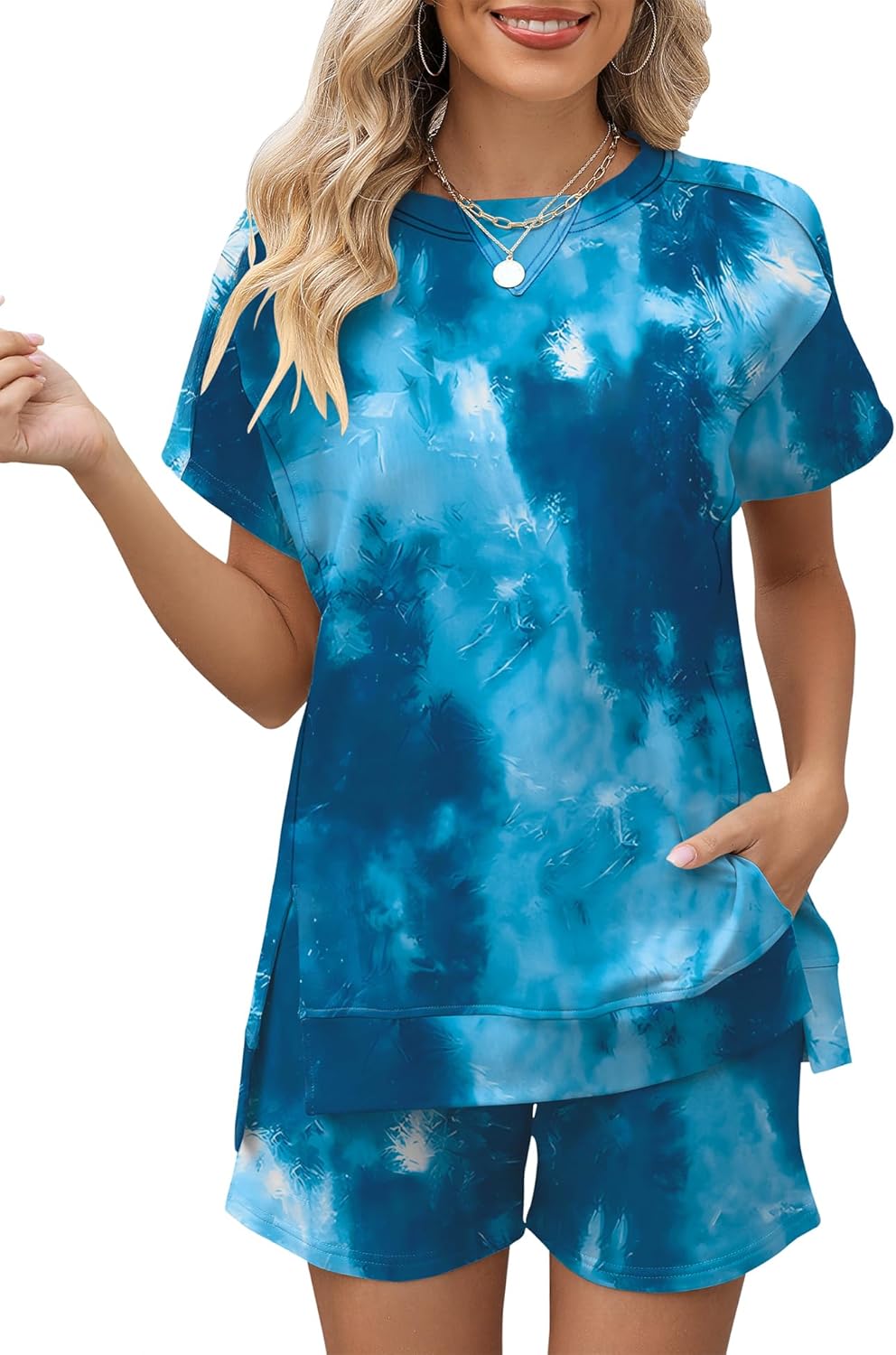LOMON Womens Fashion 2 Piece Outfits for Summer Comfort