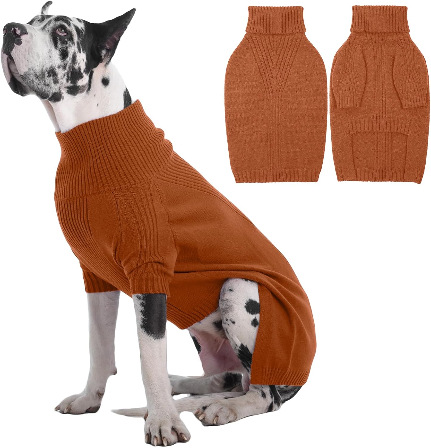 IECOii Great Dane Sweater for Extra Large Dogs in Winter