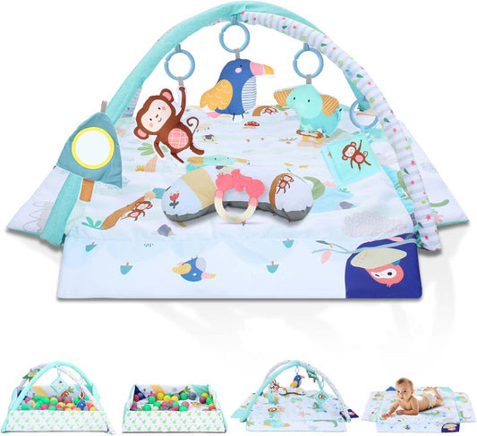 EzyWay 8-in-1 Baby Play Mat - Ultimate Developmental Fun!