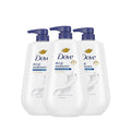 Dove Body Wash with Pump 3 Count for Deep Moisture Skin Care