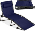 Patio Chaise Lounge Chair Folding Recliner - Portable Comfort