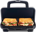 Hot Sandwich Maker - Deluxe Ceramic Nonstick Press for 2 Sandwiches