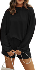 MARZXIN Women's 2 Piece Summer Tracksuit Ribbed Knit Set (Style LFTX)