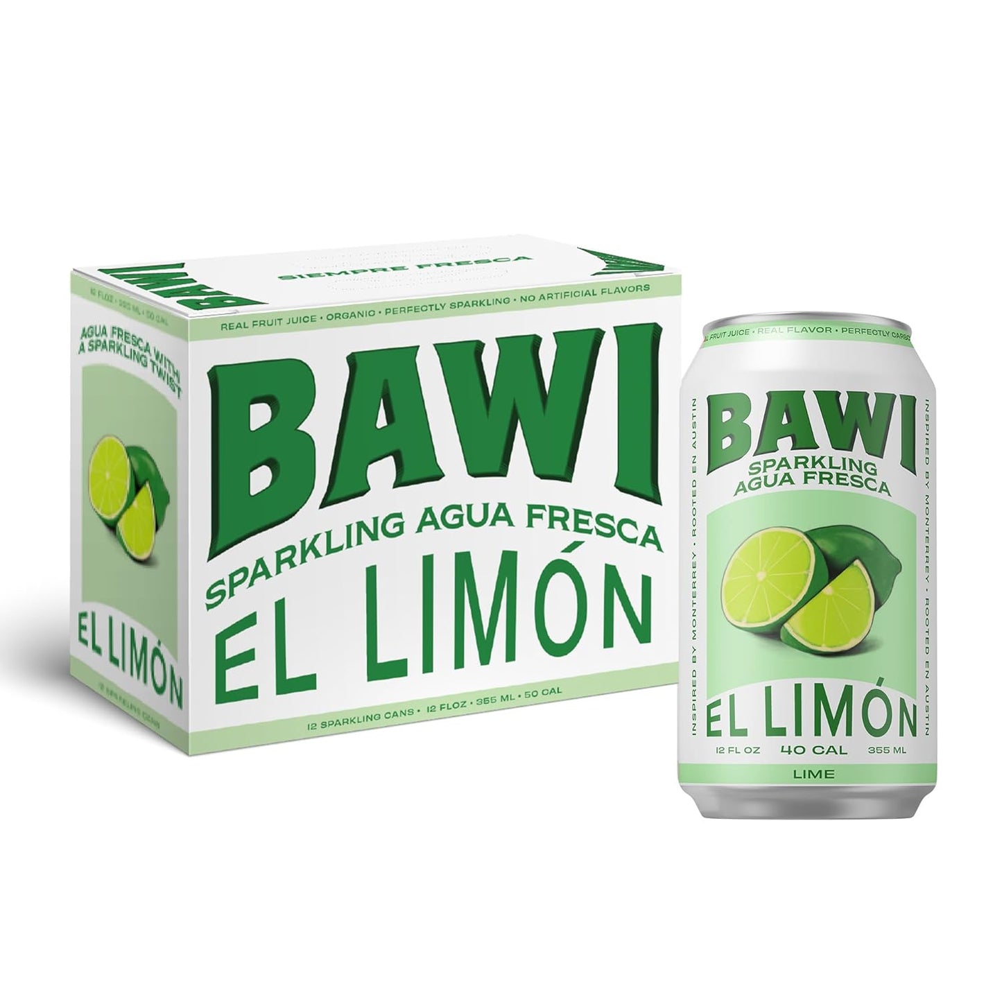 Bawi Agua Fresca Lime Flavored Sparkling Drink - Refreshing Taste