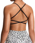 Aoxjox Women's Workout Sports Bra Ivy Low Impact - Soft Cross