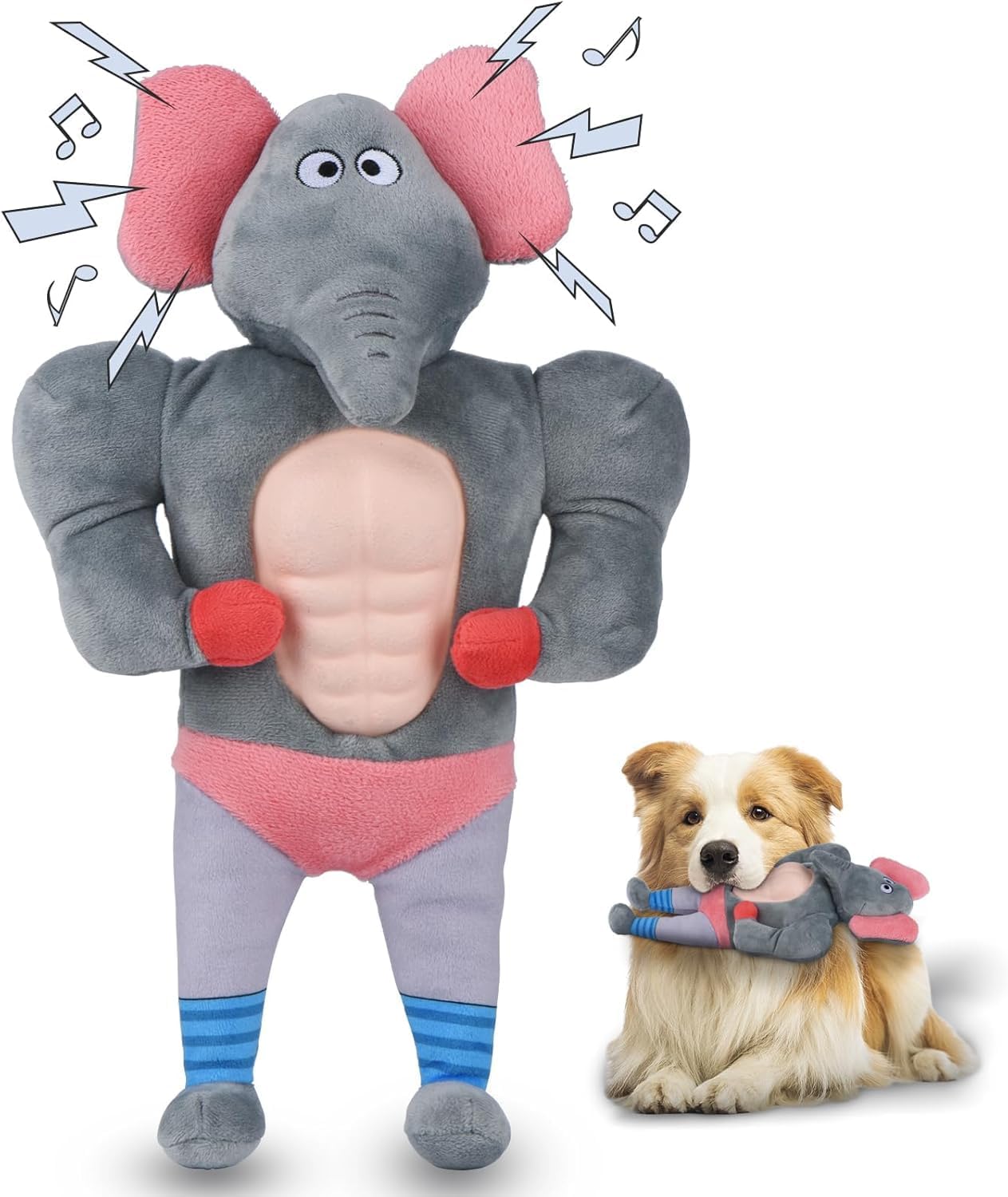 PAWSPURR Indestructible Squeaky Dog Toy
