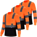 AYKRM Safety T Shirt Reflective High Visibility Long Sleeve