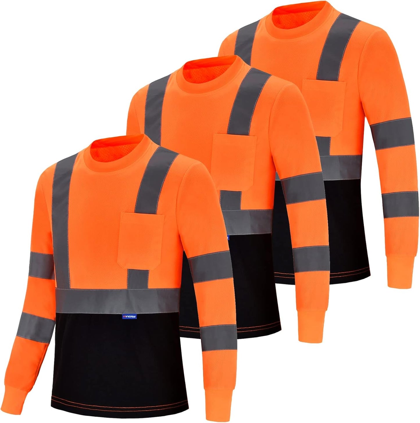 High Visibility Reflective Long Sleeve Safety T Shirt for Work