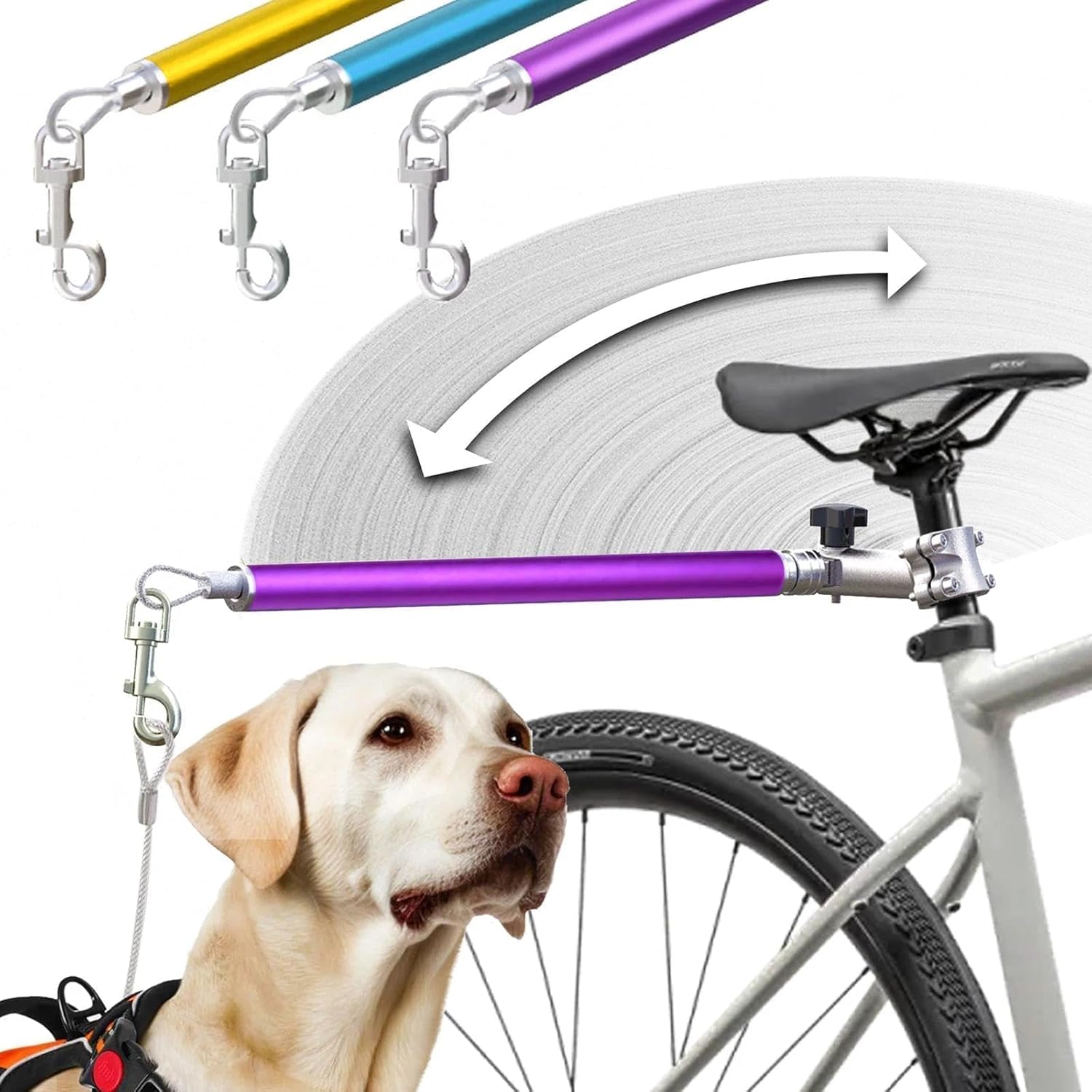 Hands-Free Bicycle Dog Leash for Safe Rides with Your Pet