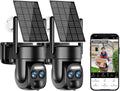 Uniter 4K Solar Security Cameras Wireless Outdoor (2Pack) - Color