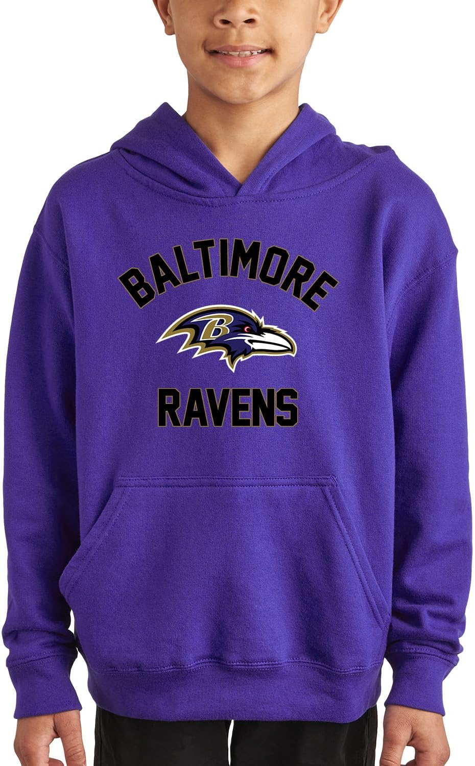 NFL Youth Gameday Hooded Sweatshirt for Baltimore Ravens Fans