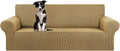 KEKUOU Stretch Oversized Sofa Slipcover 94-110in - Durable Tan Cover