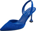 Marc Fisher Womens Hadya Pointy Toe Slingback Pumps - Faux Suede