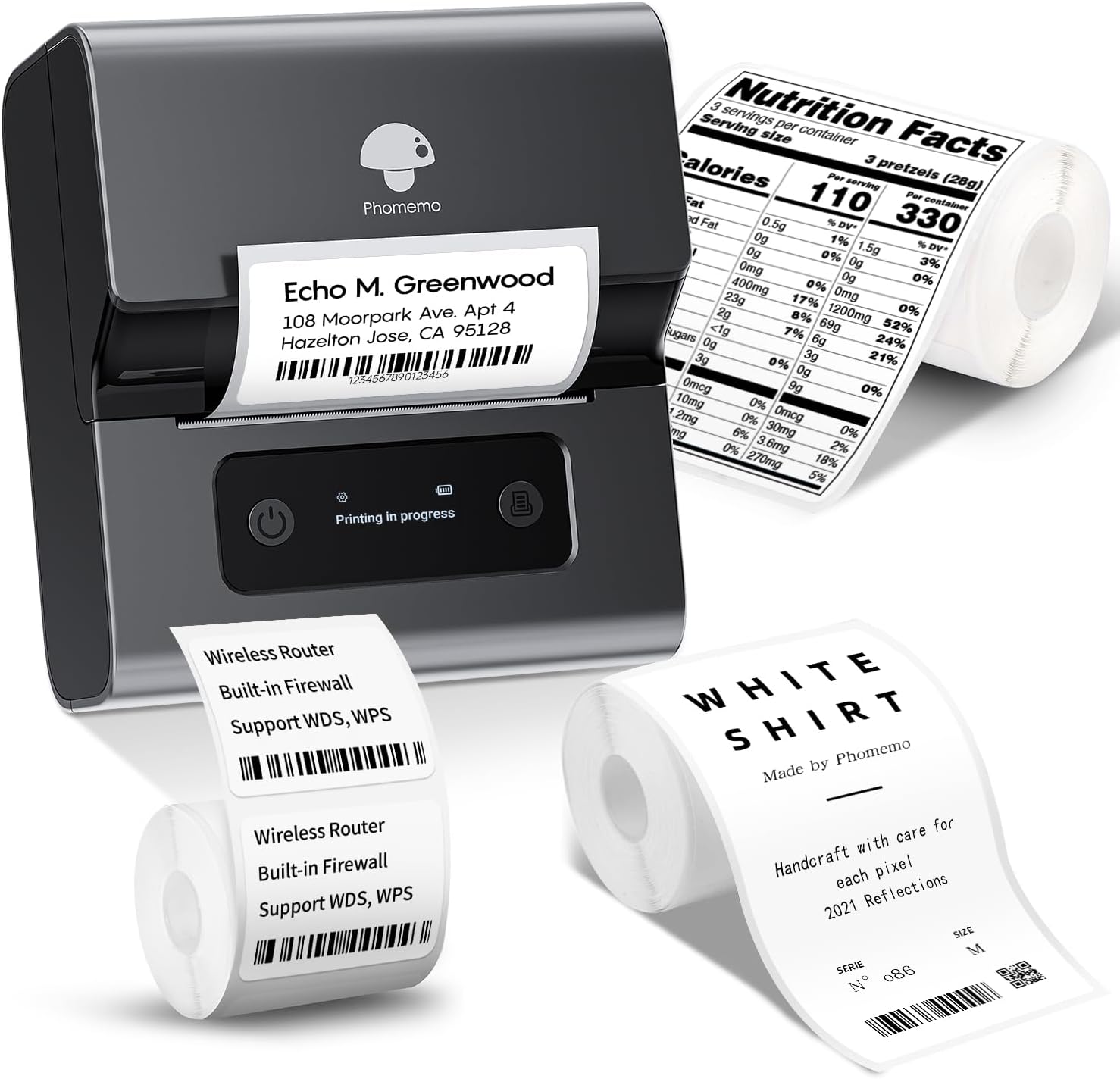 Phomemo M221 Label Maker: Wireless & Ink-free Printing