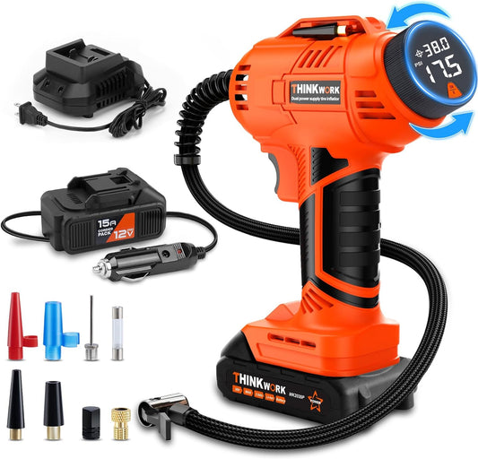 THINKWORK Cordless Tire Inflator 150 PSI
