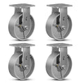 6in x 2in Industrial Caster Wheels Heavy Duty 5000 lbs - Durable