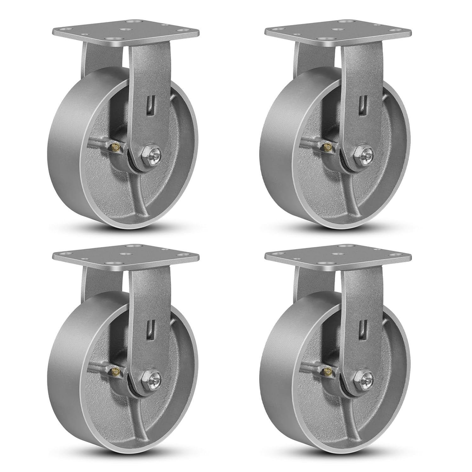 6in Industrial Caster Wheels Heavy Duty 5000 lbs for Equipment